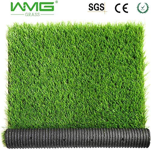 Premium Artificial Grass, Drainage Mat, 6.5' x 10' Artificial Turf for Dogs, Cats, Pets, Turf Realistic Indoor/Outdoor for Garden, Patio (65 sq ft) - 4 Pack - size: 6.5ft*10ft