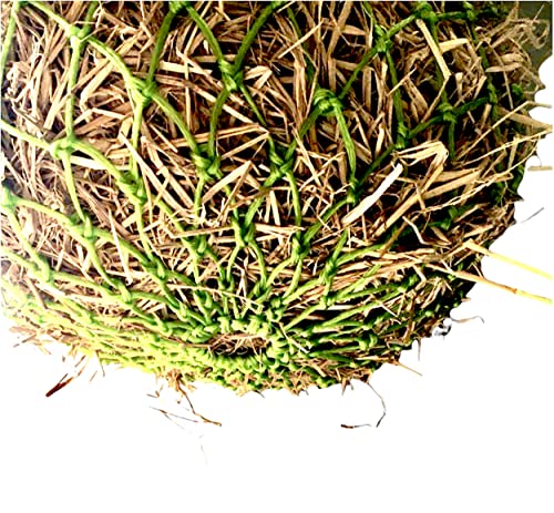 Majestic Ally 1.25”x1.25” Holes Ultra Slow Feed 40” Very Sturdy Hay Net with Bottom Ring for Goat, Sheep, Simulate Grazing and Reduces Waste (Royal Blue) - color: Royal Blue