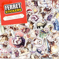 100 PCS Ferret Stickers Pack – Waterproof Vinyl Decals for Water Bottles, Laptops, Phones, Notebook, Cars – Cool Vibrant Graphics for Ferret Enthusiast - color: Ferret