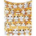 Custom Hamster Blanket for Kids Teens Adults Gifts, 80” x 60” | Soft Flannel, Lightweight but warm, Machine washable, HD print, Wrinkle & shrink resistant, Anti-pilling, Suitable all ages - color: Hamster Blanket 1 Custom, size: Twin(60"x80")