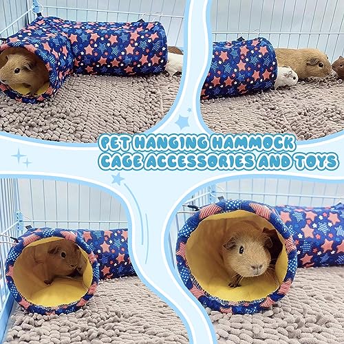 EAEDMY Guinea Pig Rat Ferret Hammock, Small Animal Corner Tunnel & Tubes & Bed for Hedgehog Piggy Chinchilla Hideout Toys and Cage Accessories - color: 1. Tunnel