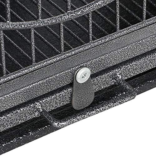 Yaheetech 52-inch Ferret Cage 6 Level Metal Rat Cage with 3 Front Doors/Feeder/Wheels Small Animal Cage for Ferret/Chinchilla/Bunny/Rabbit/Squirrel, Black - size: 52"