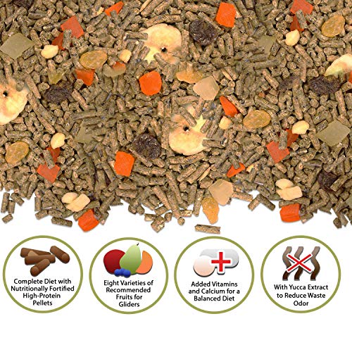 Glider Complete 5 lb | Natural Fruit Bits | Sugar Glider Food - size: 5 Pound (Pack of 1)