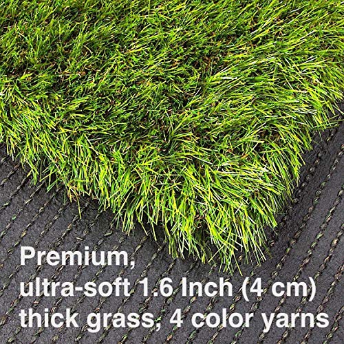 Artificial Grass Square Tiles, 12.2 x 12.2 Inch (2 Pack) - size: 2 Pack