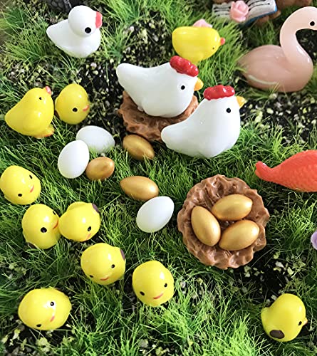 JKanruh 101 Pieces Miniature Animals,Fairy Garden Accessories,Miniature Toy Animals Ornament Kits Set for DIY,Fairy Garden House,DIY Terrarium,Flower Pots Ornaments,Craft Decor …