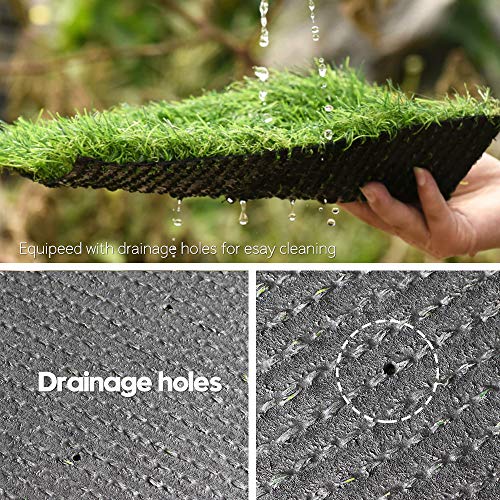 Artificial Grass Turf Lawn-4 x 8 Feet, 0.7" Indoor Outdoor Garden Lawn Landscape Synthetic Grass Mat Fake Grass Rug - size: 4 x 8 Feet