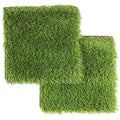 Artificial Grass Square Tiles, 12.2 x 12.2 Inch (2 Pack) - size: 2 Pack