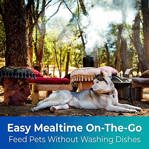 Biodegradable Pet Bowls, 25 Pack, 8 Oz, 1 Cup, Germ-Free, Allergen-Free, Sturdy, Leakproof, Recycled Wheatstalk Material, Suitable for Dogs and Cats - size: 25