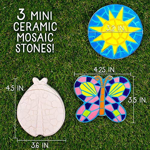 Creative Roots Paint Your Own Butterfly, Ladybug & Sun Stepping Stone by Horizon Group USA, 1 box of 3 count - style: Pack of 3
