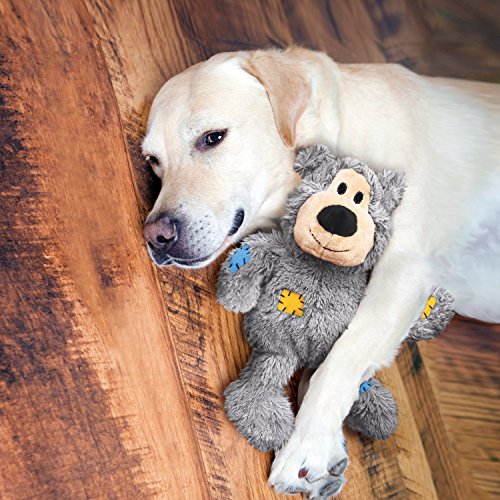 KONG Wild Knots Bears - Durable Dog Toys with Internal Knotted Ropes and Minimal Stuffing for Less Mess (Assorted Colors) (X Large) - size: X-Large (Pack of 1)