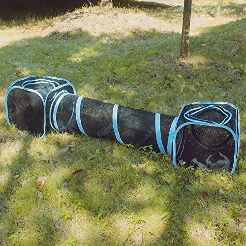 INTURN Cat Furniture Tent for Indoor and Outdoor Playpen Portable Cat Tunnels, Outdoor Kennel (2 Cube + Tunnel) - color: 2 Cube + Tunnel