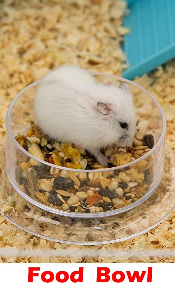 Extra Large Multi-Floors Expandable and Customizable Hamster Mansion Mouse Habitat Gerbil Home Rat House Small Animal Critter Home Cage with Hide House Excerise Running Wheel Food Bowl - color: Blue, size: 23"L x 14"W x 18"H