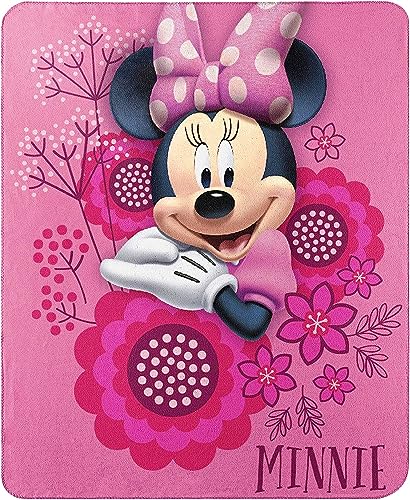 Disney Junior Minnie Mouse Fleece Throw So Many Bows 45"X60" Blanket - color: So Many Bows, size: 45" x 60"
