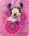 Disney Junior Minnie Mouse Fleece Throw So Many Bows 45"X60" Blanket - color: So Many Bows, size: 45" x 60"