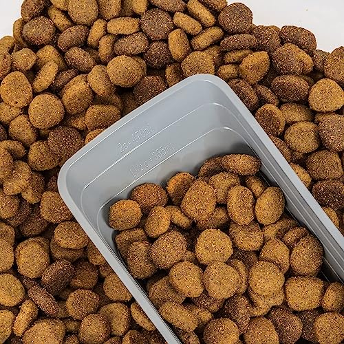 Amazon Basics 3-Piece Airtight Pet Food Storage Container Combo with Scoop, BPA Free, Removable Wheels, 33 QT + 12 QT - size: 45 QT (33 QT + 12 QT)