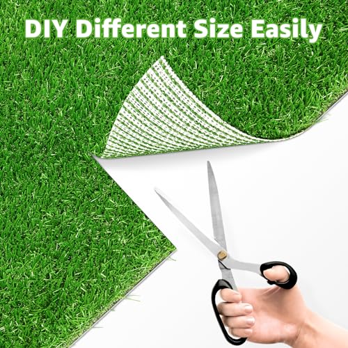 2 Pack Artificial Dog Grass Pee Pad 23"x23", Indoor Puppy Potty Training | Easy to Clean, with Drainage, Reusable, Realistic, Fake Grass Mat, for Apartment, Balcony, Outddor Use - size: 23"x23"