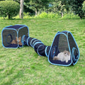 Outdoor Cat Enclosures, Cat Tunnels Catio Tents Cubes for Indoor Cats with Play Ball, Collapsible Outside Playpen Tunnel for Kitty, Rabbit, Puppy and Small Animals
