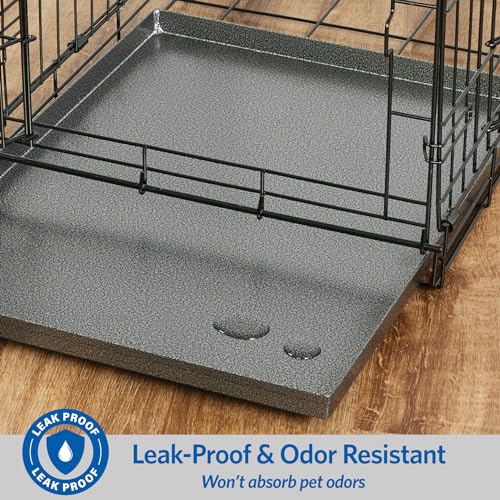MidWest Homes for Pets Metal Dog Crate Replacement Pan; 24 inch - size: 24 Inch