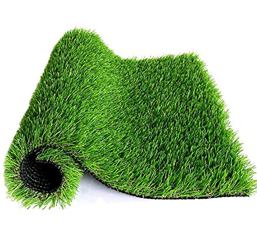 Premium Artificial Grass, Drainage Mat, 7' x 12' Artificial Turf for Dogs, Cats, Pets, Turf Realistic Indoor/Outdoor for Garden, Patio (84 sq ft) - 4 Pack - size: 7ft*12ft