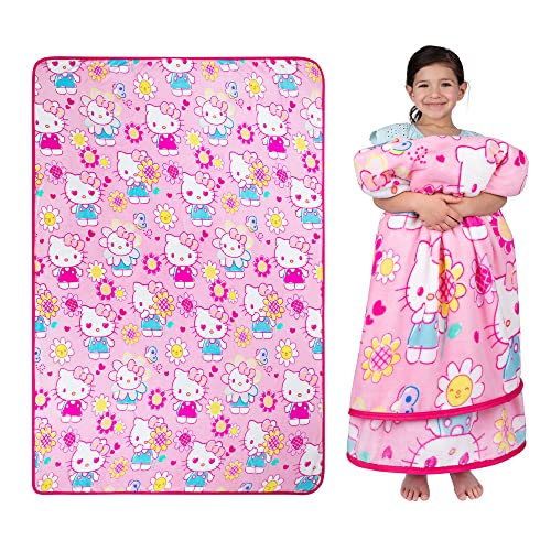 Franco Kids Bedding Super Soft Plush Throw Blanket, 62 in x 90 in, Hello Kitty - color: Hello Kitty, size: 62 in x 90 in