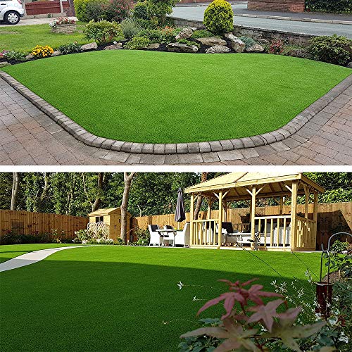 Artificial Grass Turf Lawn-1 x 23 Feet, 0.7" Indoor Outdoor Garden Lawn Landscape Synthetic Grass Mat Fake Grass Rug - size: 1 x 23 Feet