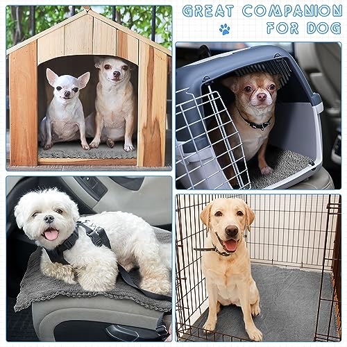 Thyle 12 Pcs Washable Pee Pads for Dogs Reusable Waterproof Training Puppy Pads Bulk Absorbent Pet Whelping Small Dog Mats for Crate Bed Sofa(Gray,13 x 18 Inch) - size: 13 x 18 Inch