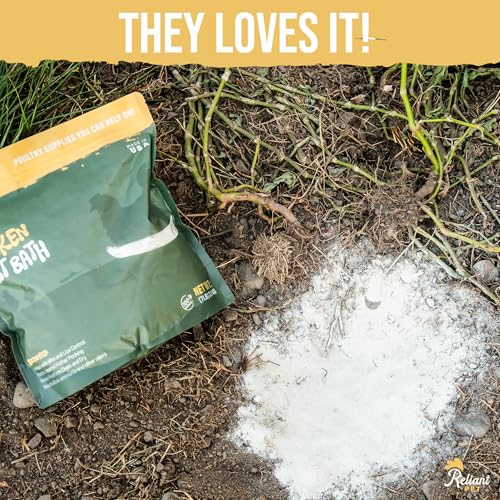 Reliant Pet Chicken Dust Bath - 7lbs, Made in USA Natural Dust Bath for Chickens - Ideal Chicken Dust for Bath Tub Mix - Poultry Dust Powder for Chicken Coop