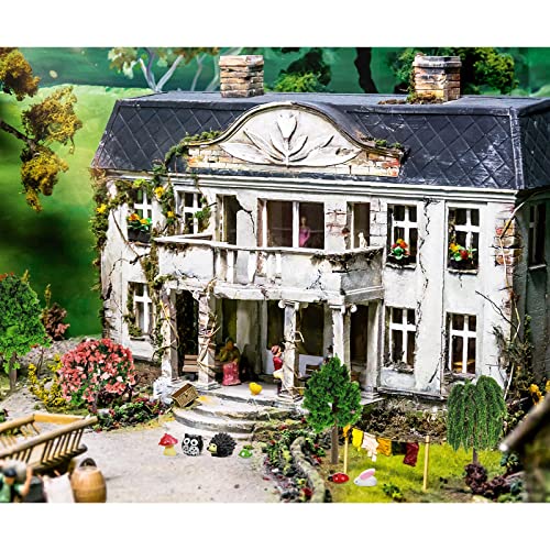 72 Pcs Miniature Garden Accessories Mini Moss Garden Animals Rabbit Owl Miniature Figurines Fake Diorama Trees Natural Outdoor Sheet for DIY Fairy Craft Decor