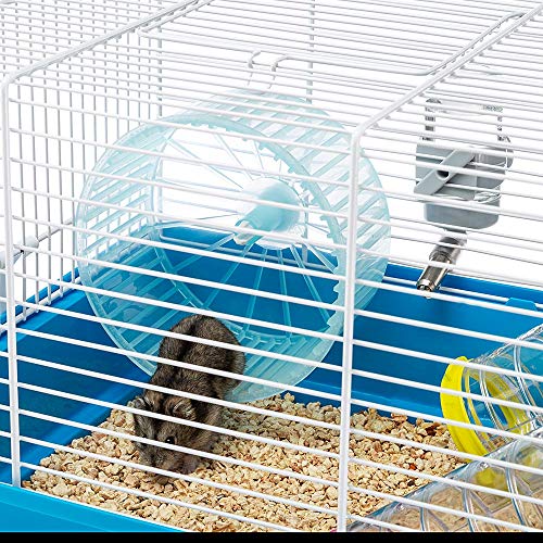 Ferplast Paula Small Hamster Cage | Fun & Interactive Cage Measures Measures 18.11L x 11.61W x 9.6H & Includes All Accessories - style: Paula Hamster Cage