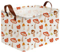 Sanjiaofeng Rectangular Kids Basket Cute Storage Bins,Mushroom Storage Basket with Handles.Clothers,Books,Kid's Gifts Bins. (Mushroom) - color: Mushroom