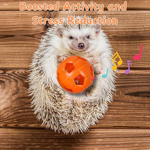 Hedgehog Cage Accessories Hideout Tunnel Small Animal, Tunnel and Bell Balls Toy set, Hedgehog Hideout with 2 pcs Toys, Small Animal Tubes for Hamster Guinea Pig Squirrel, Hedgehogs Accessories (Pink) - color: Pink