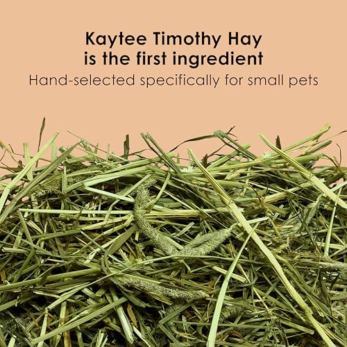Kaytee Timothy Complete Guinea Pig Food, Made with Timothy Hay, High in Fiber, Supports Dental Health and Digestion, Long-lasting Vitamin C, 9.5 pounds - size: 9.5 Pound (Pack of 1)