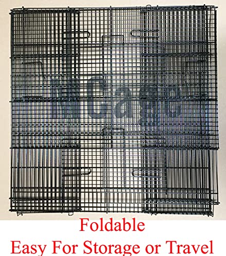 30" Large 3-Levels Easy Setup Foldable Bite-Proof Tight Bar Spacing Ferret Chinchilla Sugar Glider Rats Mice Mouse Rodent Hamster Gerbil Hedgehog Small Animal Critter Metal Travel Carrier Cage