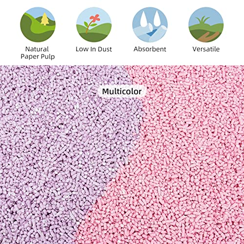 Niteangel Hamster Paper Pellets Bedding 1.8LB / 850g Small Aninam Bedding for Syrian Dwarf Hamsters Gerbils Mice Mouse Lemming Degus or Other Small-Sized Pets (Purple) | For Syrian Dwarf Hamsters Gerbils Mice Mouse Lemming Degus Small-Sized Pets - color: