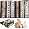 VCEPJH Large Rabbit Floor Mats for Indoor Rabbit Cage Liners Washable 78.7"X47.2" Reusable Bunny Rugs for Playpen Pad Soft Animal Cage Flooring Anti Slip Pet Carpet for Ferret Guinea Pig Bedding - size: 78.7 x 47.2 in