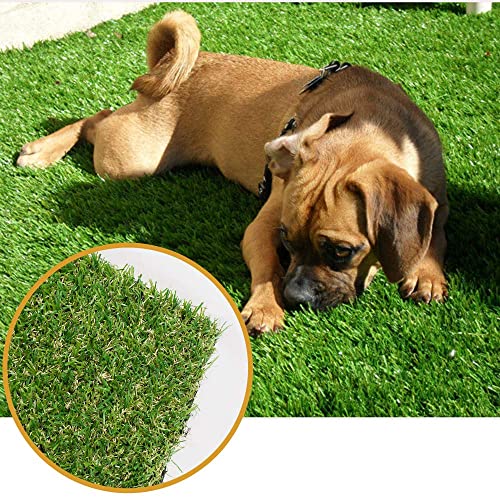 Artificial Grass Lawn Turf 0.8inch Realistic Synthetic Grass Mat, Indoor Outdoor Garden Lawn Landscape for Pets,Fake Faux Grass Rug with Drainage Holes - size: 1FTX30FT