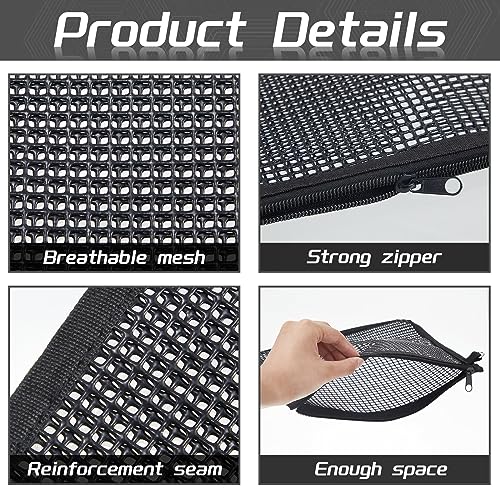 Abbylike 2 Pcs Sugar Glider Nail Trimmer Nails Trimming Pouch Mesh 7.87 x 9.84 inches Trim Bag for Guinea Pig Rat Ferrets Small Pets, Black
