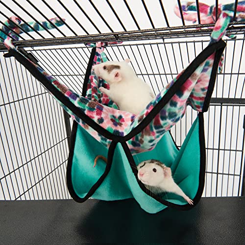 Oxbow Honeycomb Hammock, Ferret Hammock, Rat Cage Accessories, Polar Fleece | Ferret & Rat Hammock, Small Animal Hideout, Fleece, Snuggle, Guinea Pig House, Rat Enrichment, Small Animal Supplies