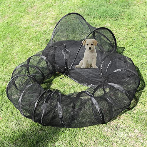 Outdoor Cat Enclosures, Portable Cat Tent for Outside Enclosure for Indoor Cats, Catio Outdoor Cat Enclosure for Kitty and Small Animals, Cat Playpen with Tunnel, Storage Bag