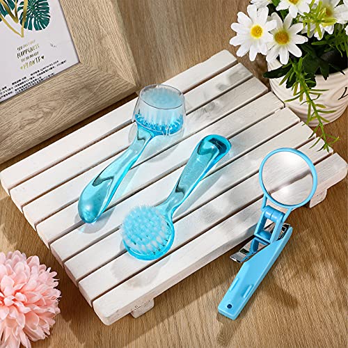 Mudder 3 Pcs Hedgehog Small Animal Grooming Kit Including 2 Bathing Brush and a Nail Toenail Clipper with Magnifier for Pet Hamster Hedgehog Guinea Pig Rabbit Cat Kitten