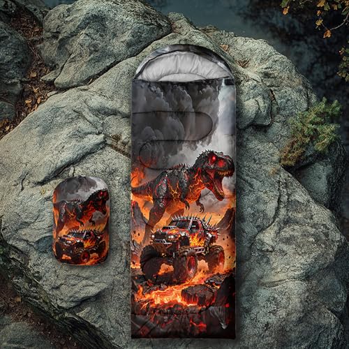 AILONEN Midnight Meow Sleeping Bag, Charcoal Cat Eyes Crescent Graphic, Portable Camp Sack Sleepover Style - color: H136