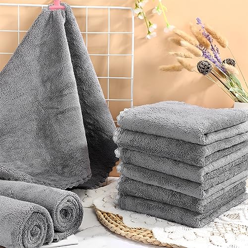 Thyle 12 Pcs Washable Pee Pads for Dogs Reusable Waterproof Training Puppy Pads Bulk Absorbent Pet Whelping Small Dog Mats for Crate Bed Sofa(Gray,13 x 18 Inch) - size: 13 x 18 Inch