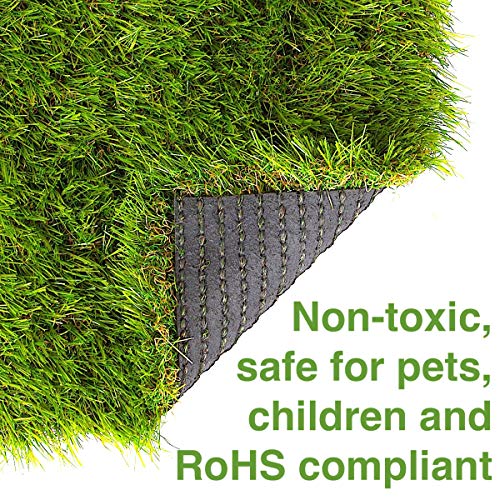 Artificial Grass Square Tiles - 12.2 x 12.2 Inch (4 Pack) - size: 4 Pack