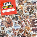 100 PCS Bear Stickers Pack – Waterproof Vinyl Decals for Water Bottles, Laptops, Phones, Notebook, Cars – Cool Vibrant Graphics for Bear Enthusiast - color: Bear