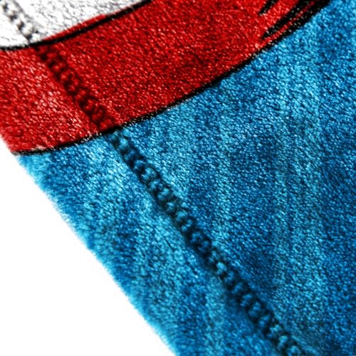 Jay Franco Kids Plush Throw Blanket – Soft & Cozy Fleece Throw for Bedroom & Couch Décor, Official Licensed Product, Blue - Avengers, 60x90 - Large Blanket - color: Blue - Avengers, size: 60x90 - Large Blanket