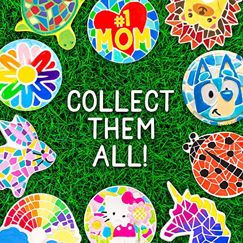 Creative Roots Mosaic Turtle DIY Stepping Stone Kit, Includes Ceramic Stone & 6 Vibrant Paints for Kids Ages 8+ - style: Turtle