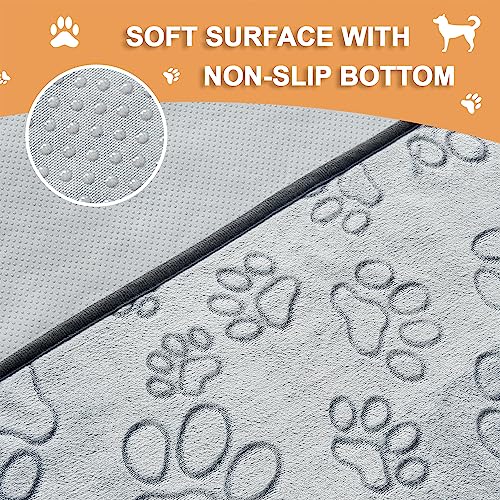 Reusable Puppy Pads, Washable Pee Pads, Leakproof 48"x 30" 2 Pack | High Absorbency Dog Training Pads, Wee Wee Pads With Waterproof Non-Slip Base For Indoor Potty, Crates, Playpen & Senior Dogs - size: 48x30(pack of 2)-Gray