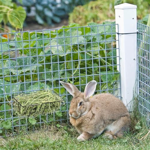 Rabbit Hay Feeder Bag Small Animal Hanging Feeding Sacks4Pcs | Oxford Fabric Dispenser Bags For Guinea Pig Chinchilla, Double Metal Hooks Cage Accessory, Wear Resistant Storage
