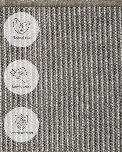 JanYoo 2pcs Bunny Scratch Pads Natural Sisal Rabbit Scratching Pad Bunny Scratcher Mat Resting Mats for Cages, Small Animal Claws and Teeth Care Bedding Accessories for Guinea Pig (15.7x11.8in, Grey) - color: 2-Grey