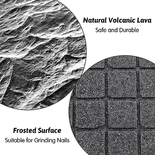 Hamiledyi Rabbit Scratch Foot Pads Bunny Grinding Claw Pad 4 PCS Small Animal Lava Grinding Teeth Stone Hamster Grinding Teeth Block for Guinea Pig Rat Gerbil Chinchilla Hedgehog - color: Black-4PCS